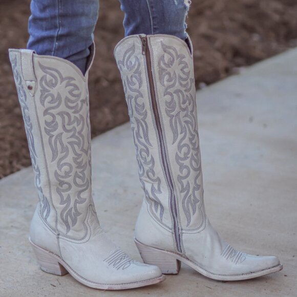 LIBERTY Black Shoes - Liberty Black Allie Nite Life White/Beige Cowgirl Boots